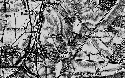 Old map of Cox Moor in 1899