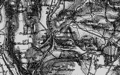 Old map of Breadsall Moor in 1895