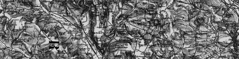Old map of Coxbench in 1895