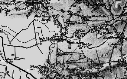 Old map of Coxbridge in 1898
