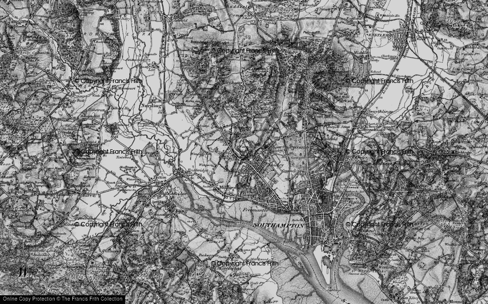 Old Map of Coxford, 1895 in 1895