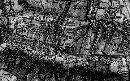 Old map of Coxheath in 1895