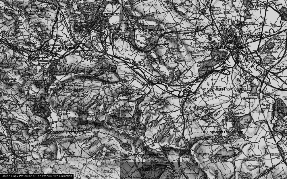 Old Map of Coxley, 1896 in 1896