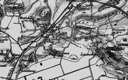Old map of Coxley in 1898