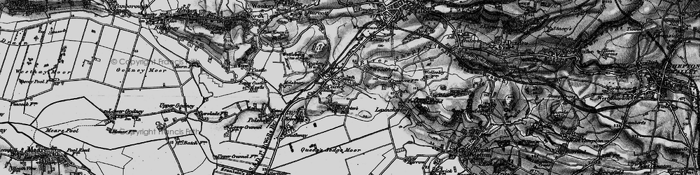 Old map of Coxley in 1898