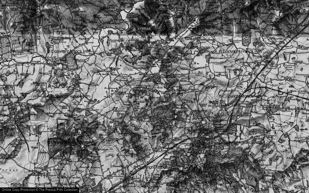 Old Map of Coxtie Green, 1896 in 1896