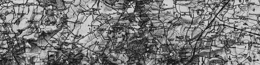 Old map of Coxtie Green in 1896