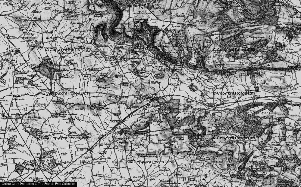 Old Map of Coxwold, 1898 in 1898