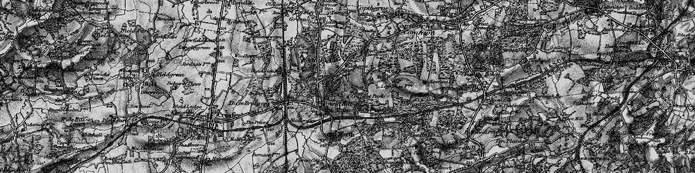 Old map of Burleys Wood in 1895