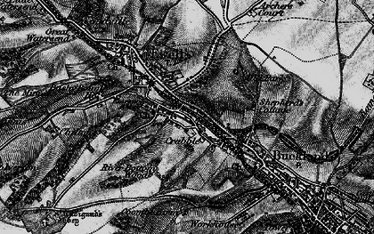 Old map of Crabble in 1895