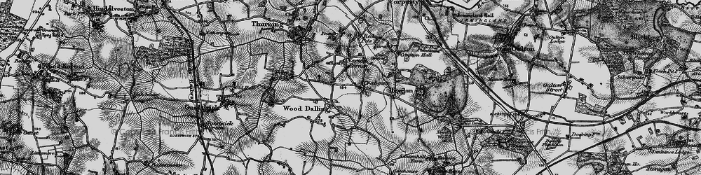 Old map of Crabgate in 1898