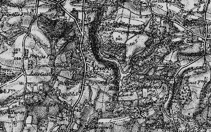 Old map of Free Chase in 1895