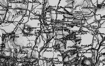 Old map of Crabtree Green in 1897