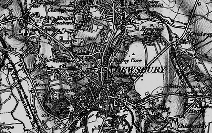 Old map of Crackenedge in 1896
