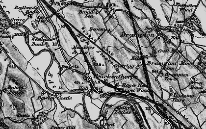 Old map of Brockham in 1897