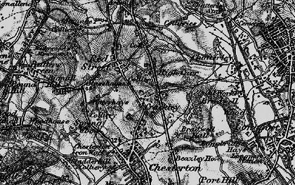 Old map of Crackley in 1897