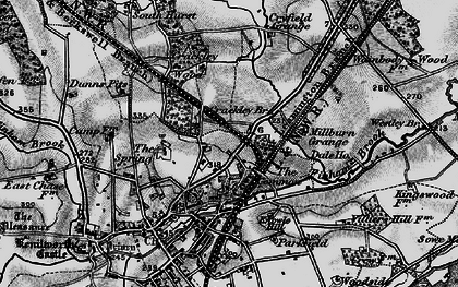 Old map of Crackley in 1898