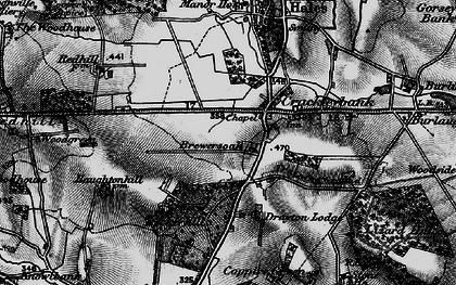 Old map of Crackleybank in 1897