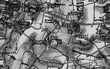 Old map of Cradle End in 1896