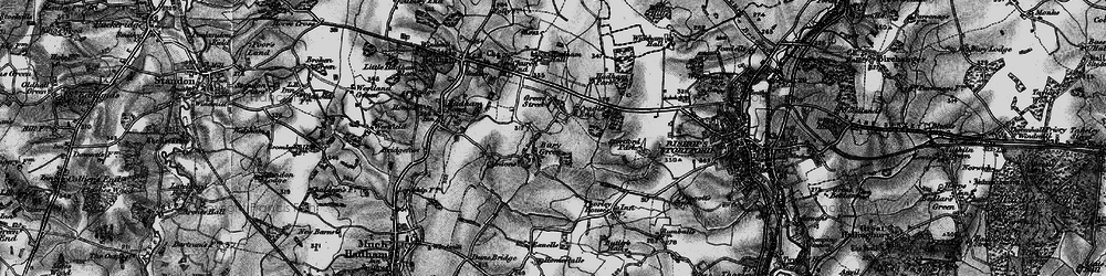 Old map of Cradle End in 1896