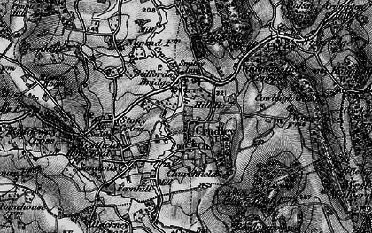 Old map of Cradley in 1898