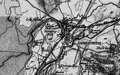 Old map of Crag Bank in 1898