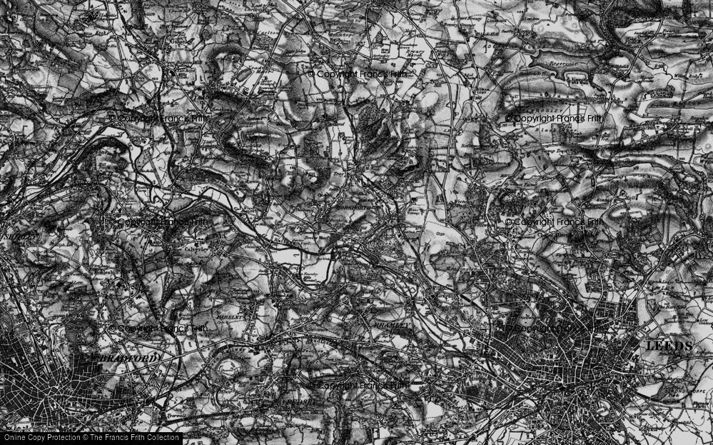 Old Map of Cragg Hill, 1898 in 1898