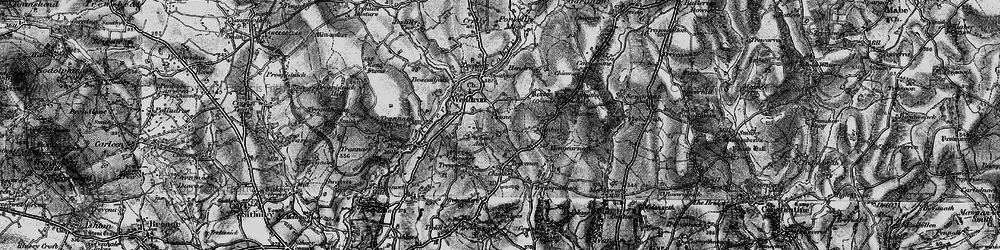 Old map of Boderwennack in 1895