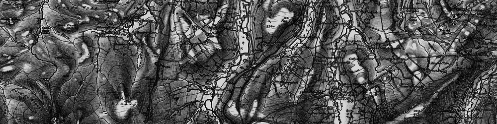 Old map of Fforest Fach in 1898