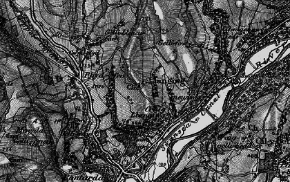 Old map of Craig Llangiwg in 1898