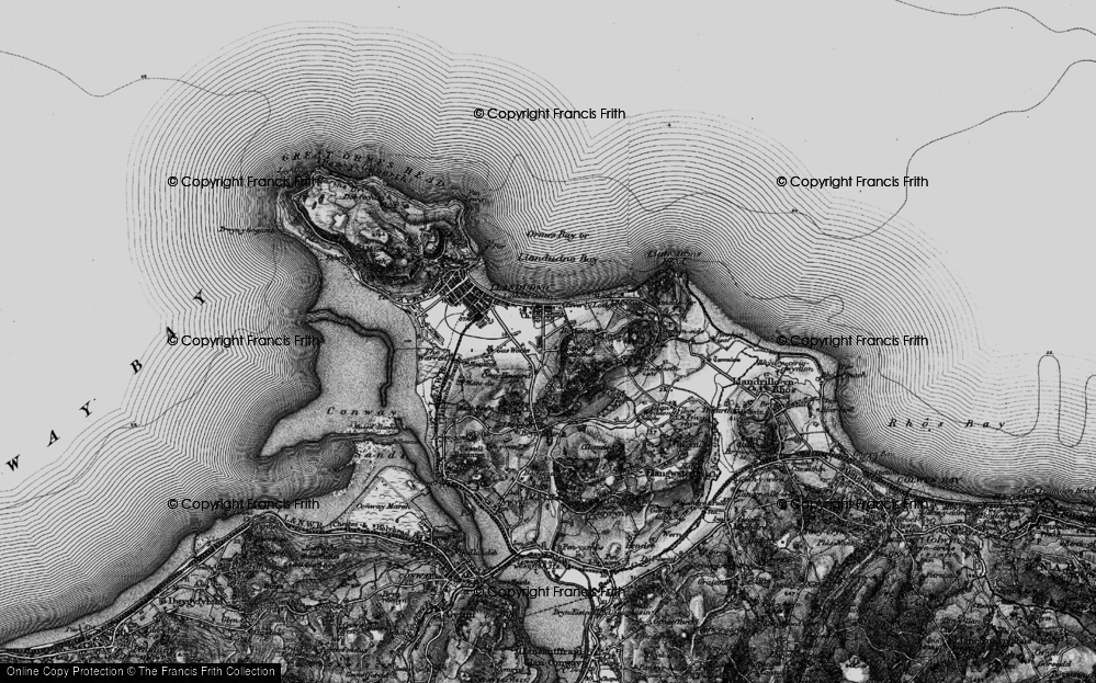 Old Map of Craig-y-don, 1899 in 1899