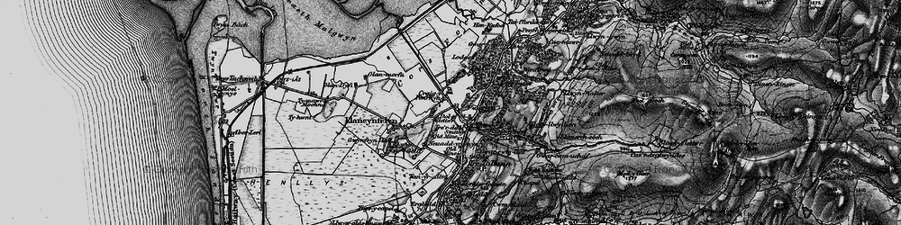 Old map of Craig-y-penrhyn in 1899