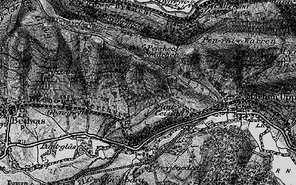 Old map of Craig-y-Rhacca in 1897
