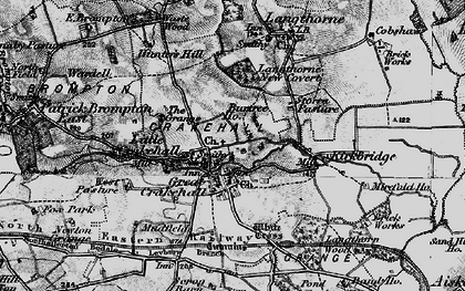 Old map of Crakehall in 1897