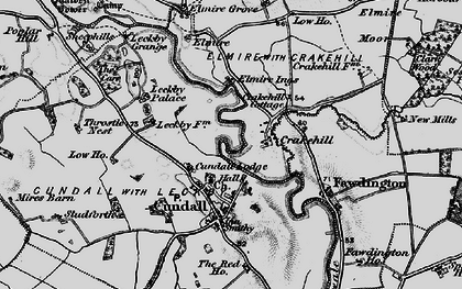 Old map of Leckby Grange in 1898