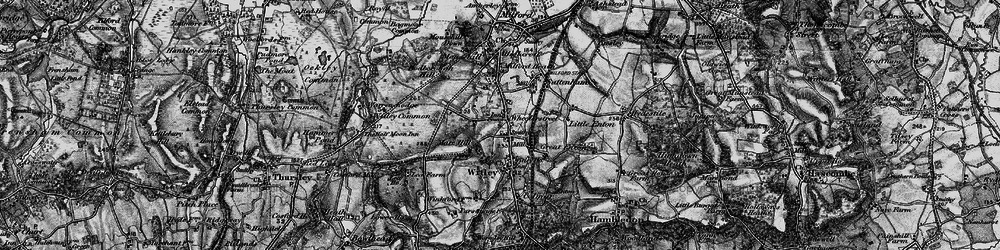 Old map of Witley Common in 1896