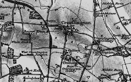 Old map of Cramlington in 1897
