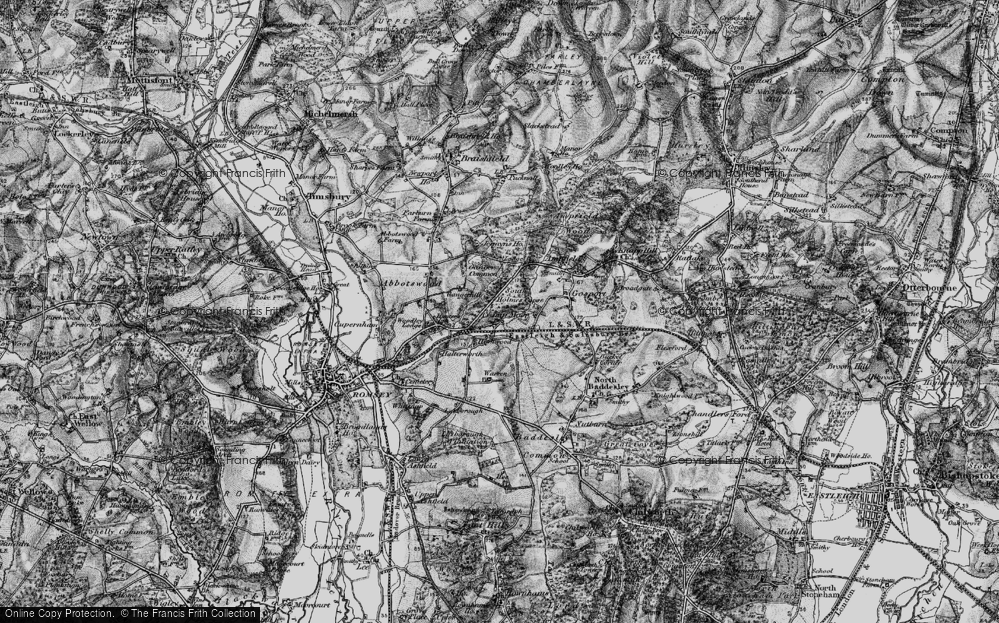 Old Map of Crampmoor, 1895 in 1895