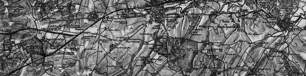 Old map of Cranbourne in 1895
