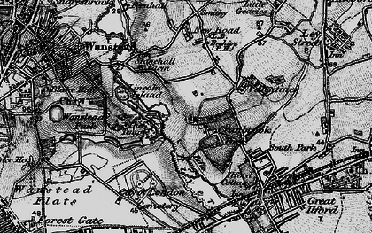 Old map of Cranbrook in 1896