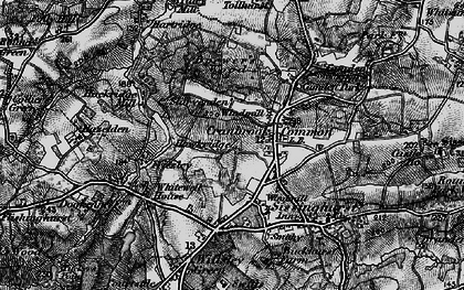 Old map of Cranbrooke Common in 1895