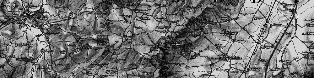 Old map of Cranfield in 1896