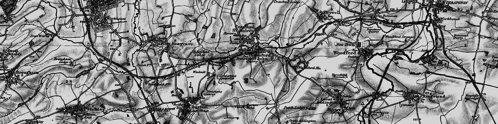 Old map of Burton Wold in 1898