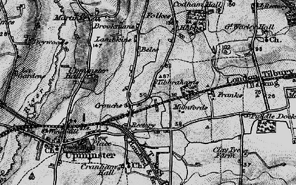 Old map of Cranham in 1896