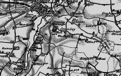 Old map of Cranley in 1898