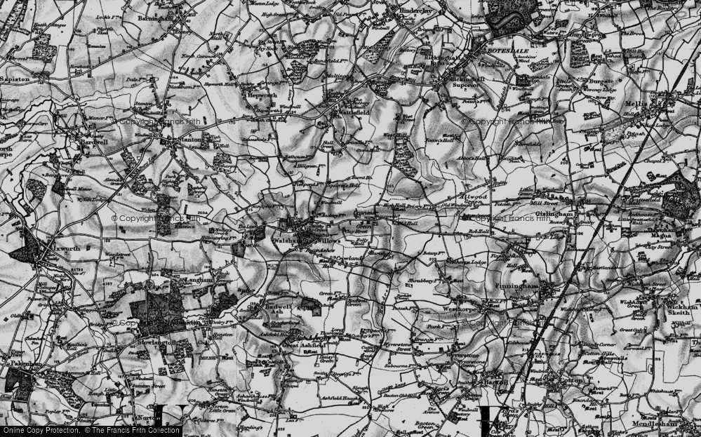 Old Map of Cranmer Green, 1898 in 1898