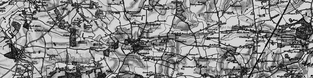 Old map of Cranmer Green in 1898