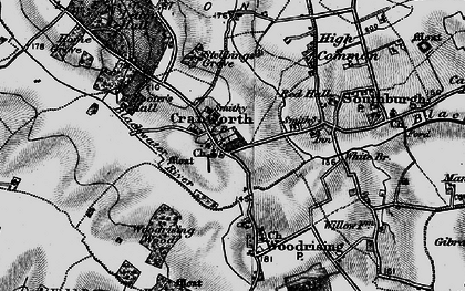 Old map of Cranworth in 1898