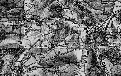 Old map of Crapstone in 1896