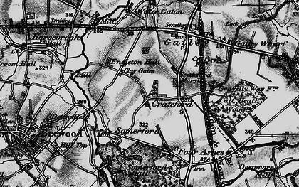 Old map of Crateford in 1897